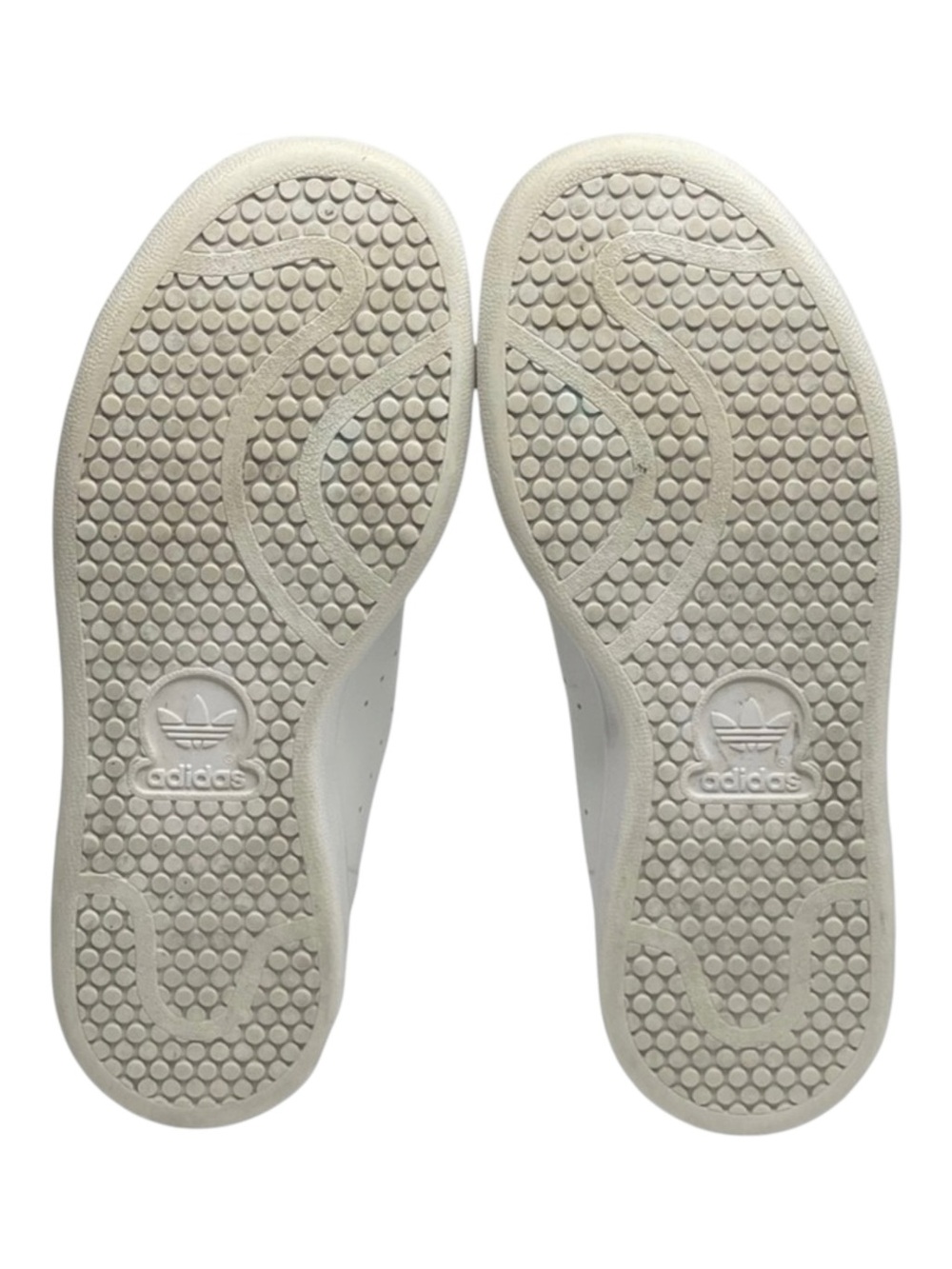 Adidas ★ Stan Smith Vegan Tennis Shoes Sneakers ★ Cloud White Green ★ Girl’s 2M - Picture 12 of 16